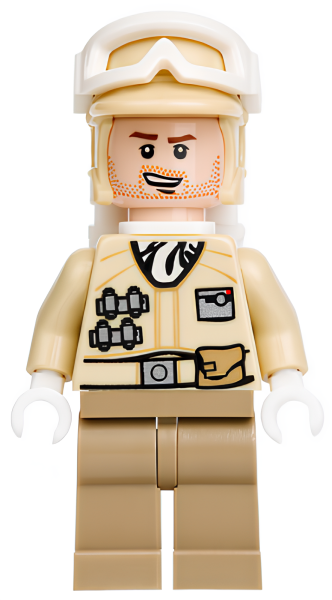 Минифигурка Lego Hoth Rebel Trooper Tan Uniform (Stubble) sw0462 U